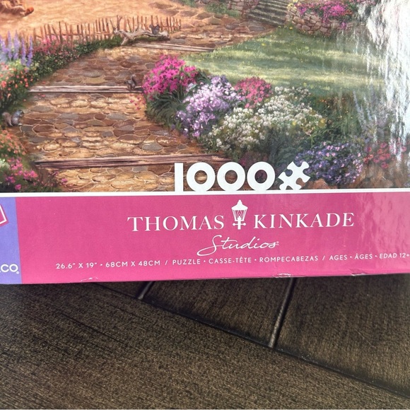 Thomas Kinkade 1000 piece jigsaw puzzle boxed Seaside cottage artsy meditation - Picture 6 of 11
